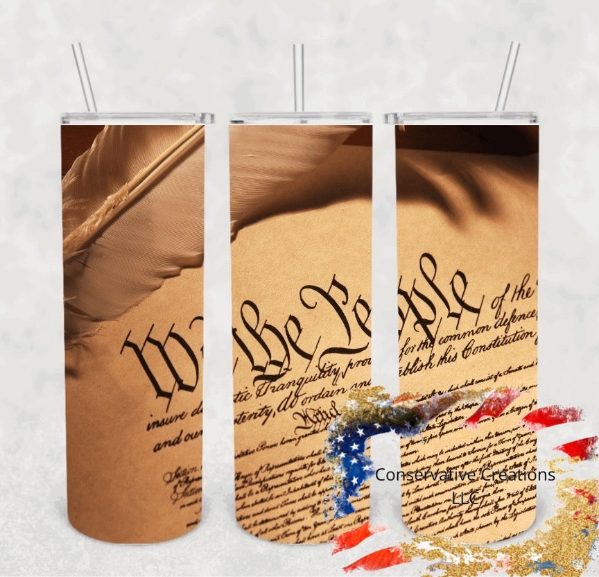 We The People Constitution 20oz Tumbler